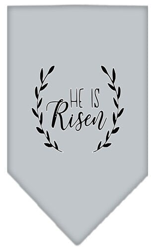 Bandana para mascotas y perros serigrafiada con la frase "He Is Risen"