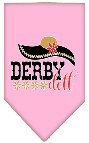 Pet and Dog Bandana Screen Printed, "Derby Doll"