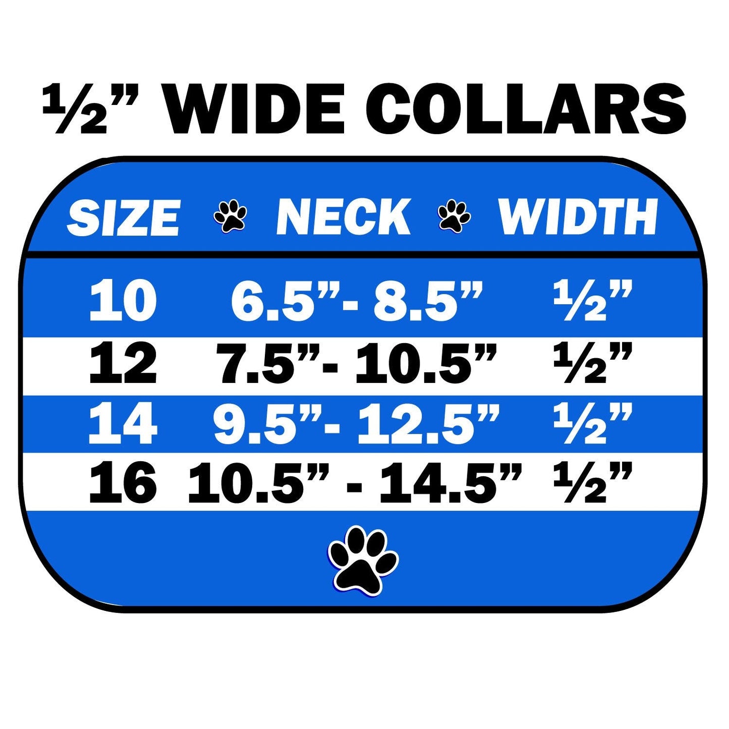 Collar de cocodrilo de diseño para perros, cachorros y mascotas, "Wichita Plain 1/2" Wide"