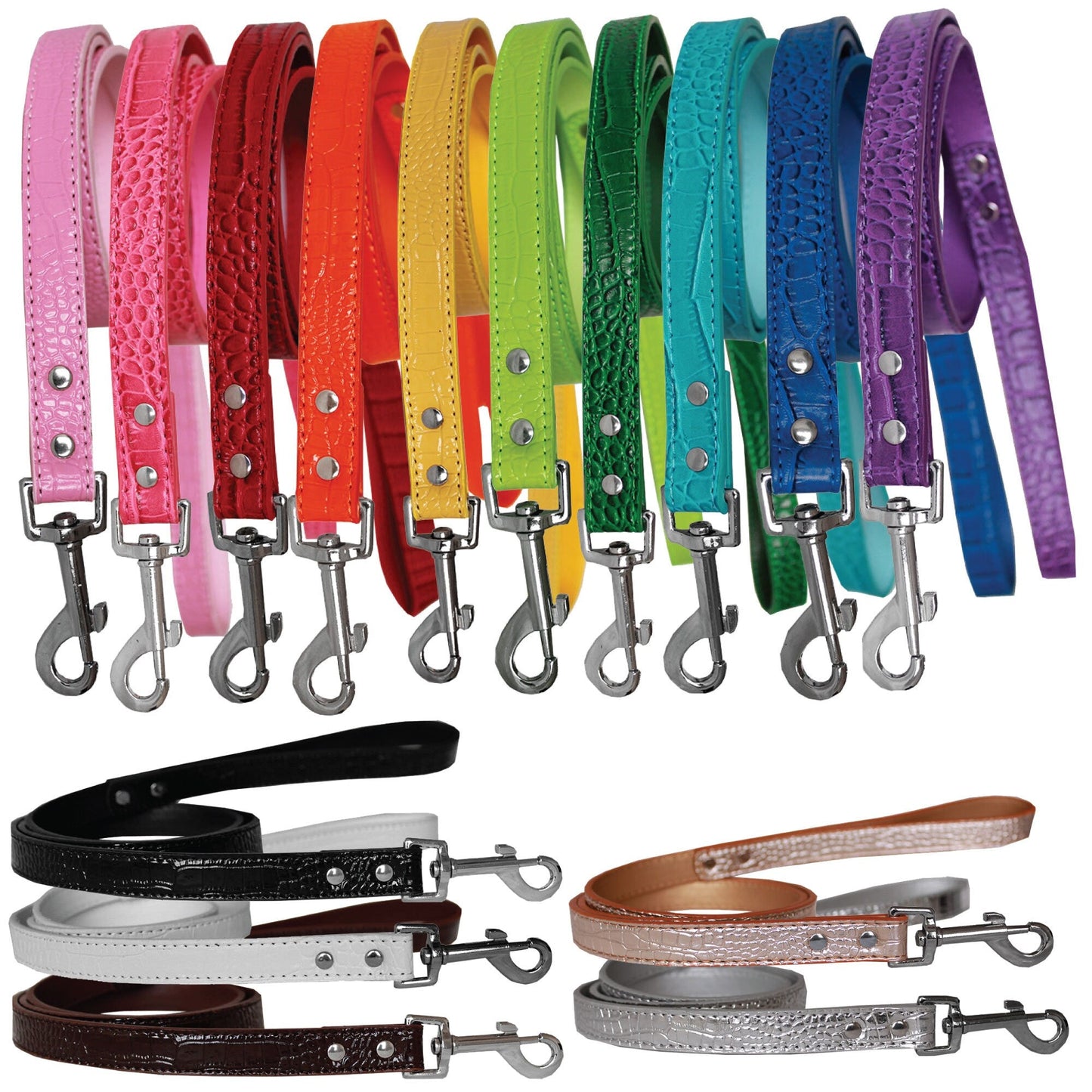 Dog, Puppy & Pet Designer Croc Leash Blank, Plain