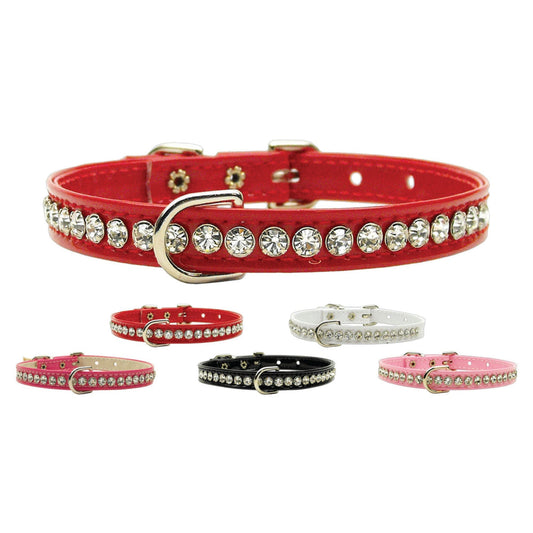 Collar para perros, cachorros y mascotas, "Patent Jewel Beverly"