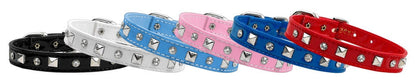 Collar para perros, cachorros y mascotas, "Patent Crystal &amp; Pyramid"