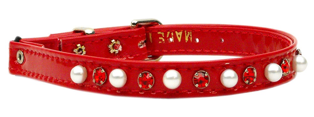 Collar de seguridad para gatos, "Patent Jewel &amp; Pearl"