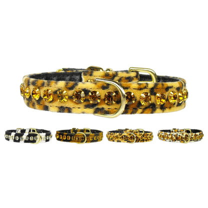 Collar para perros, cachorros y mascotas, "Animal Print Tropical Dazzler"