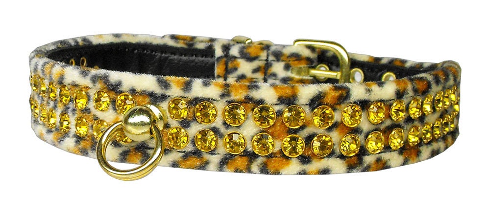 Collar para perros, cachorros y mascotas, "Animal Print Jungle King"