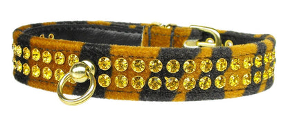 Collar para perros, cachorros y mascotas, "Animal Print Jungle King"