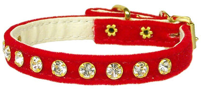 Dog, Puppy & Pet Collar, "#10 Crystal Velvet"