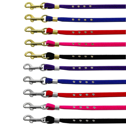 Dog, Puppy & Pet Leash, "Velvet 3/8" Inch Wide"