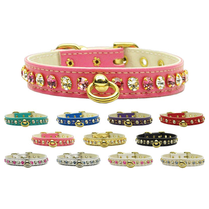 Collar para perros, cachorros y mascotas, "Deluxe Rhinestone"