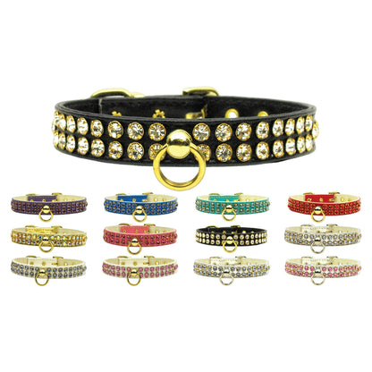 Collar para perros, cachorros y mascotas, "Swank Rhinestone"