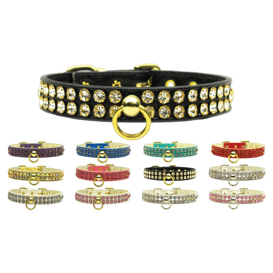 Collar para perros, cachorros y mascotas, "Swank Rhinestone"