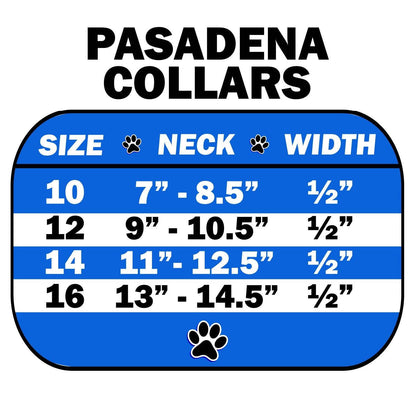 Collar para perros, cachorros y mascotas, "Pasadena Crystal Flower"