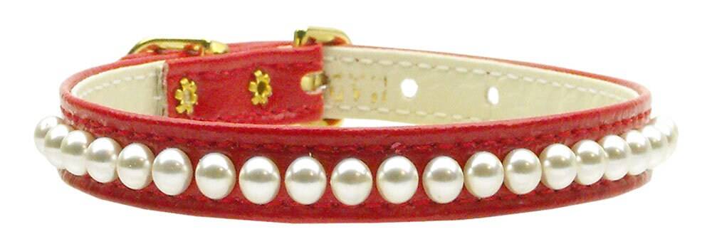 Dog, Puppy & Pet Collar, "3/8" Wide Pearl"