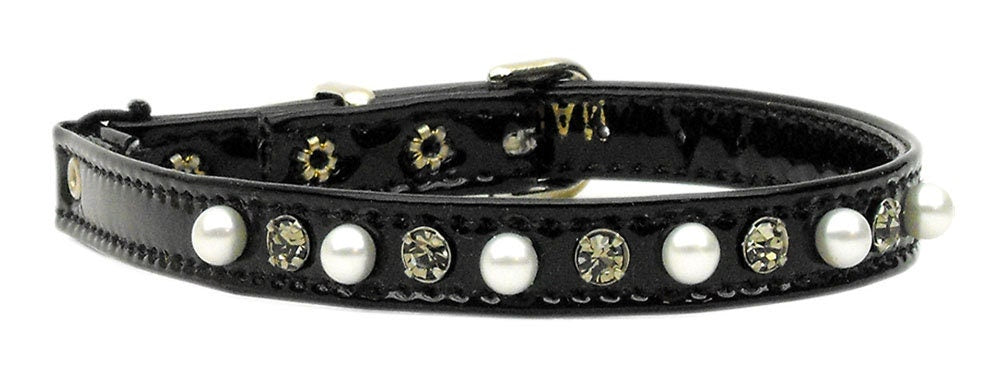 Collar de seguridad para gatos, "Patent Jewel &amp; Pearl"