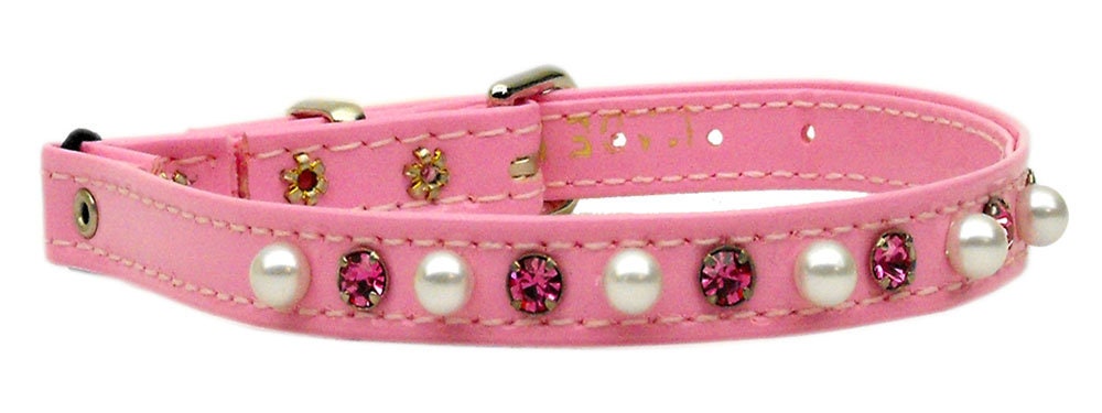 Collar de seguridad para gatos, "Patent Jewel &amp; Pearl"