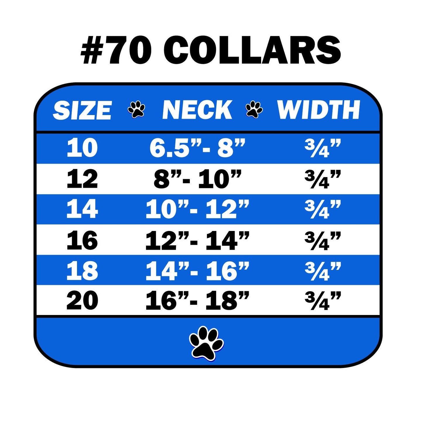 Collar para perros, cachorros y mascotas, "Animal Print #70"