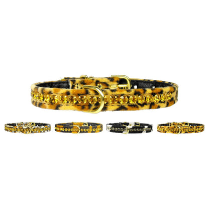 Collar para perros, cachorros y mascotas, "Animal Print Princess"