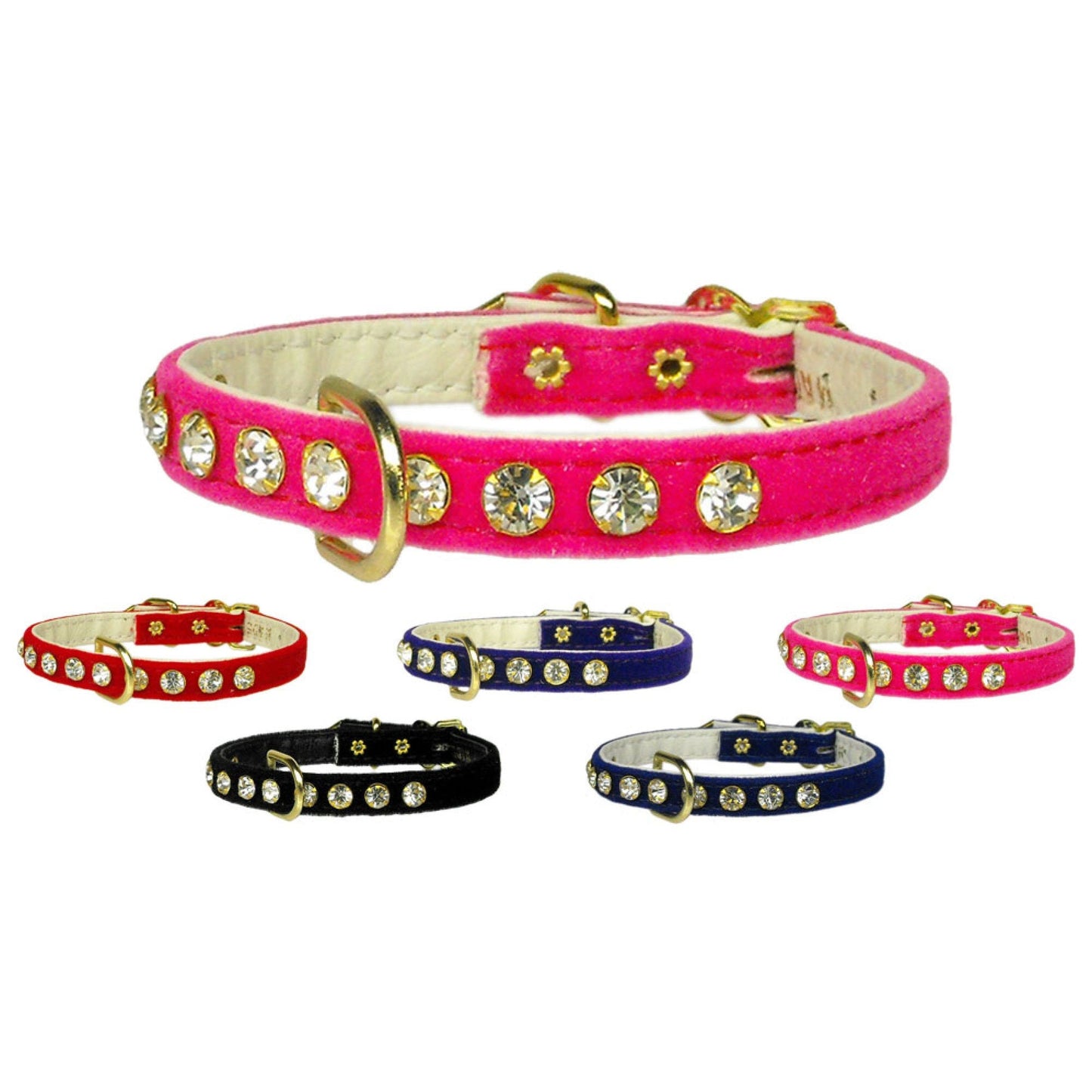 Collar para perros, cachorros y mascotas, "#16 Crystal Velvet"