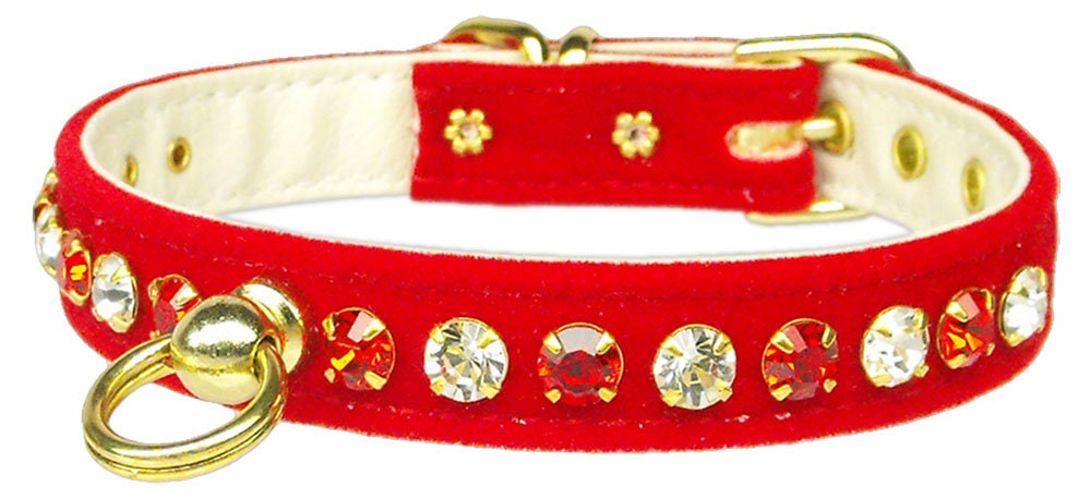 Collar para perros, cachorros y mascotas, "Velvet Deluxe"