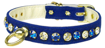 Collar para perros, cachorros y mascotas, "Velvet Deluxe"