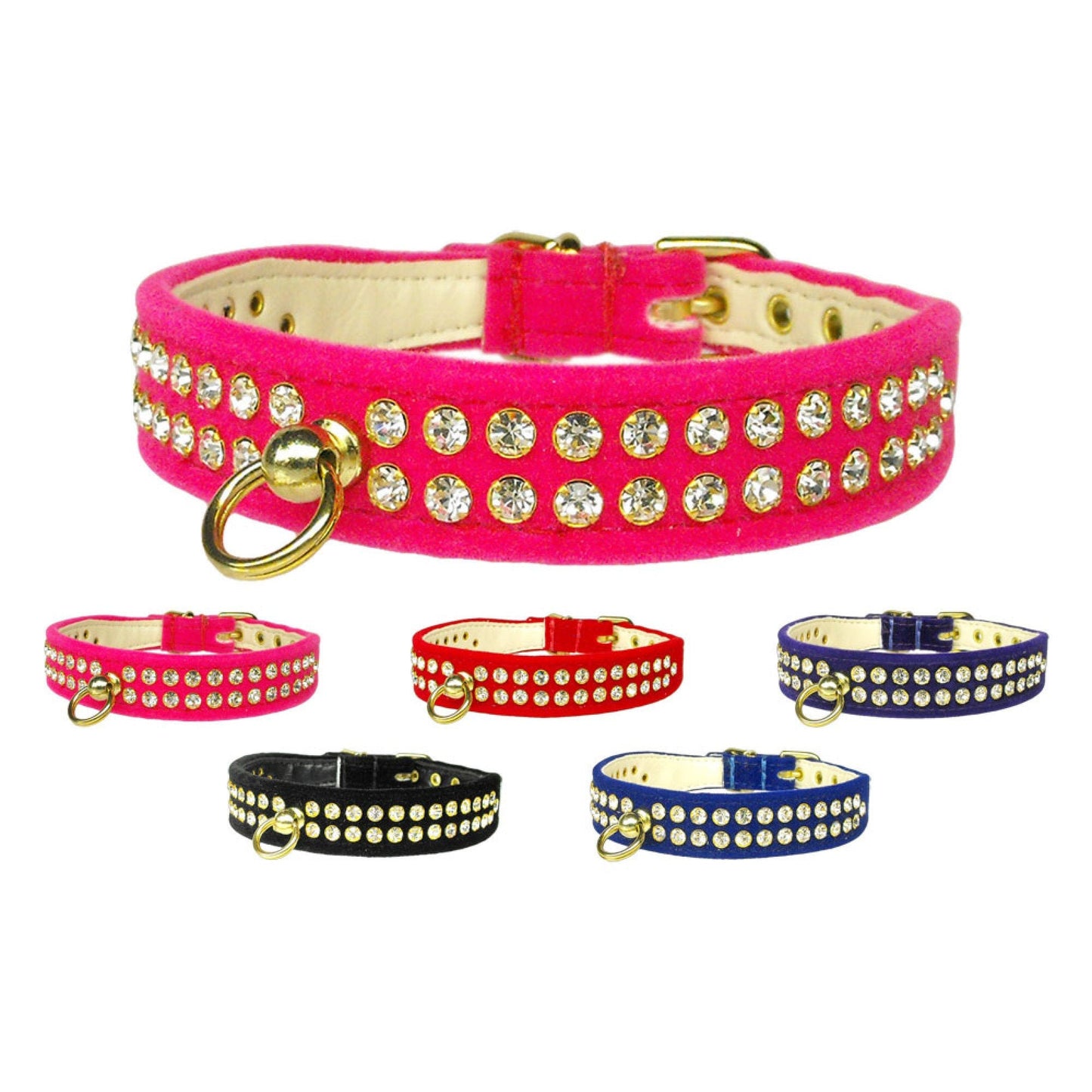 Collar para perros, cachorros y mascotas, "#72 Crystal Velvet"