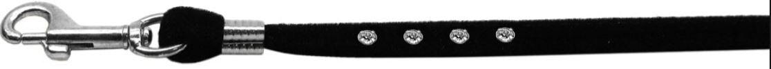 Dog, Puppy & Pet Leash, "Black Velvet Jeweled"