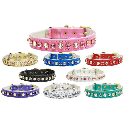 Collar de seguridad para gatos, "One Row Rhinestone Deluxe"