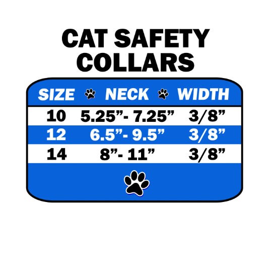 Collar de seguridad para gatos de primera calidad, liso, en blanco