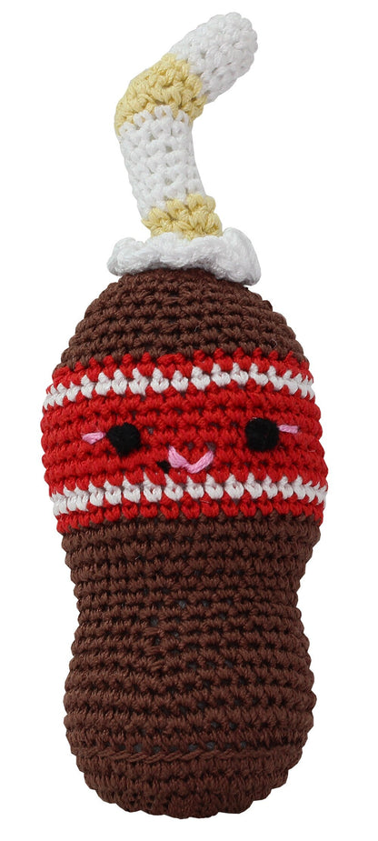 Knit Knacks Organic Cotton Pet, Dog Toy, "Beverages Group" (Choose from 9 different options!)