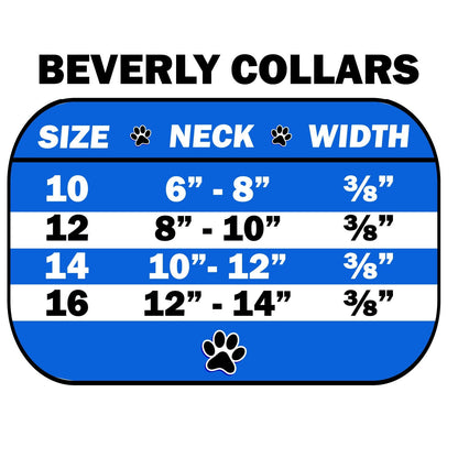 Collar para perros, cachorros y mascotas, "Conjunto de joyas Beverly con cristales de la aurora boreal"