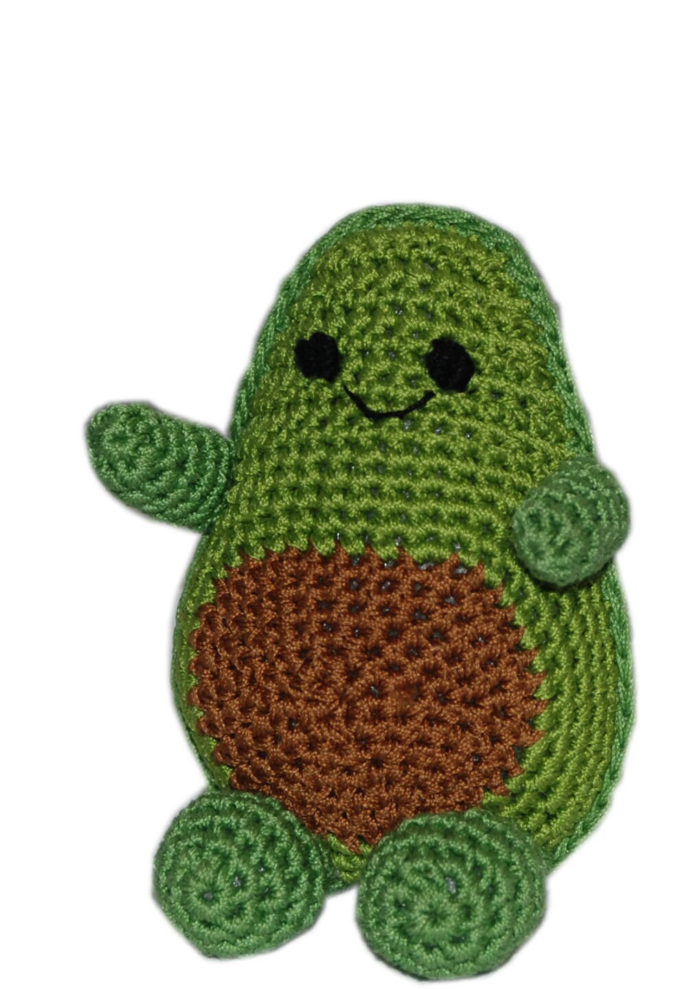 Juguetes para perros y mascotas de algodón orgánico Knit Knacks (elige entre: pizza, aguacate, monstruo, tiburón, ballena o cactus)