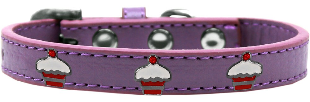 Collar de moda para perros, cachorros y mascotas, "Red Cupcake"