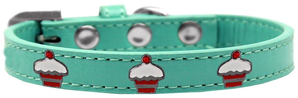 Collar de moda para perros, cachorros y mascotas, "Red Cupcake"