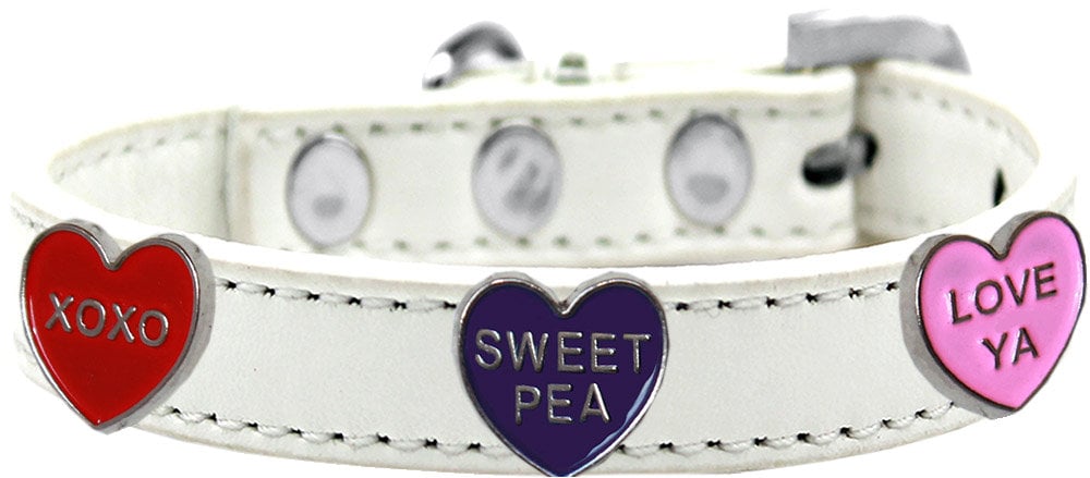 Collar de moda para perros, cachorros y mascotas, "Conversation Hearts"