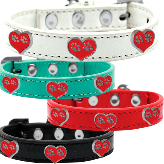 Collar de moda para perros, cachorros y mascotas, "Paw Hearts"