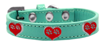 Collar de moda para perros, cachorros y mascotas, "Paw Hearts"