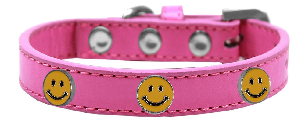 Collar de moda para perros, cachorros y mascotas, "Happy Face"