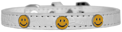 Collar con diseño de cocodrilo para perros, cachorros y mascotas, "Happy Face"