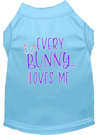 Camiseta para perros y gatos con serigrafía "Every Bunny Loves Me"