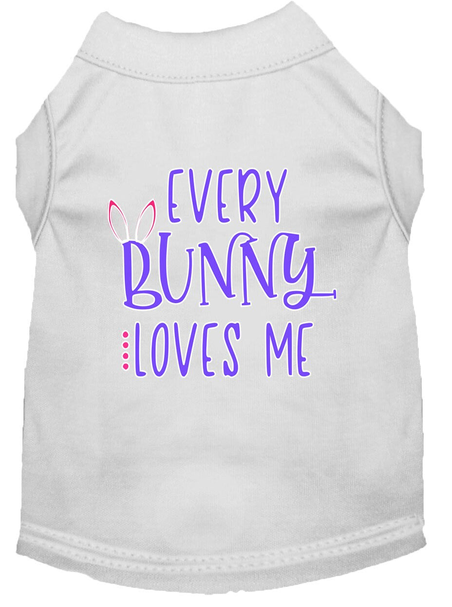 Camiseta para perros y gatos con serigrafía "Every Bunny Loves Me"