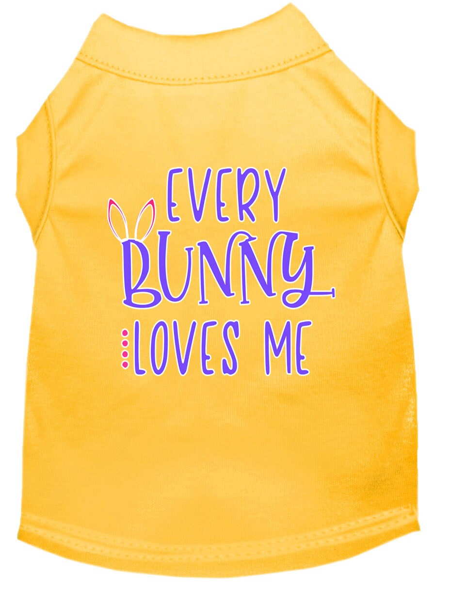 Camiseta para perros y gatos con serigrafía "Every Bunny Loves Me"