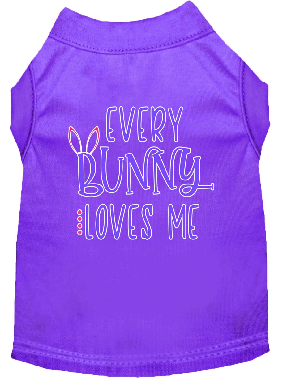 Camiseta para perros y gatos con serigrafía "Every Bunny Loves Me"