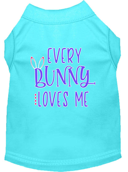 Camiseta para perros y gatos con serigrafía "Every Bunny Loves Me"