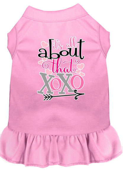 Vestido para perros, vestido para perros y gatos con serigrafía "All About That XOXO"