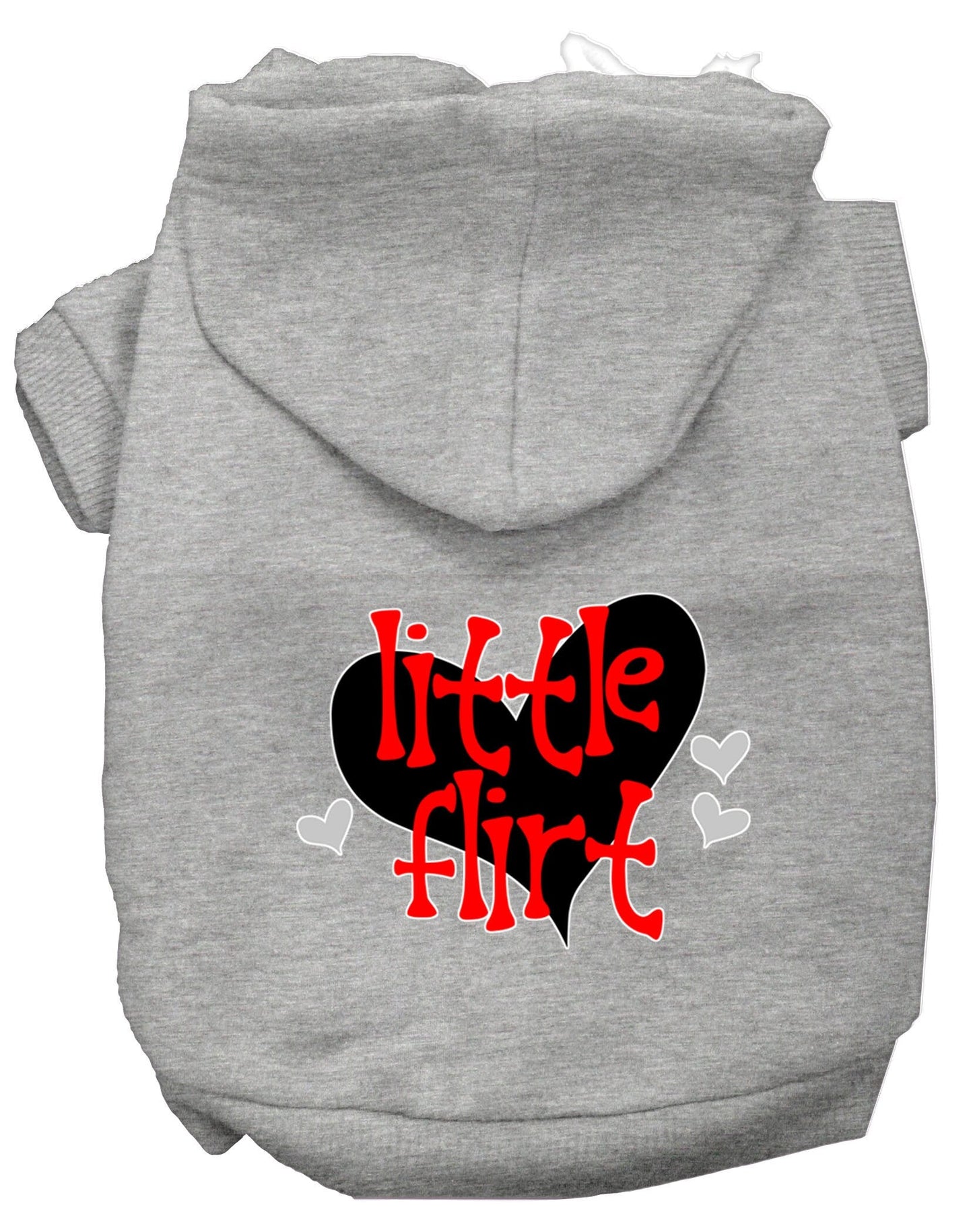 Sudadera con capucha para mascotas, perros y gatos serigrafiada, "Little Flirt"