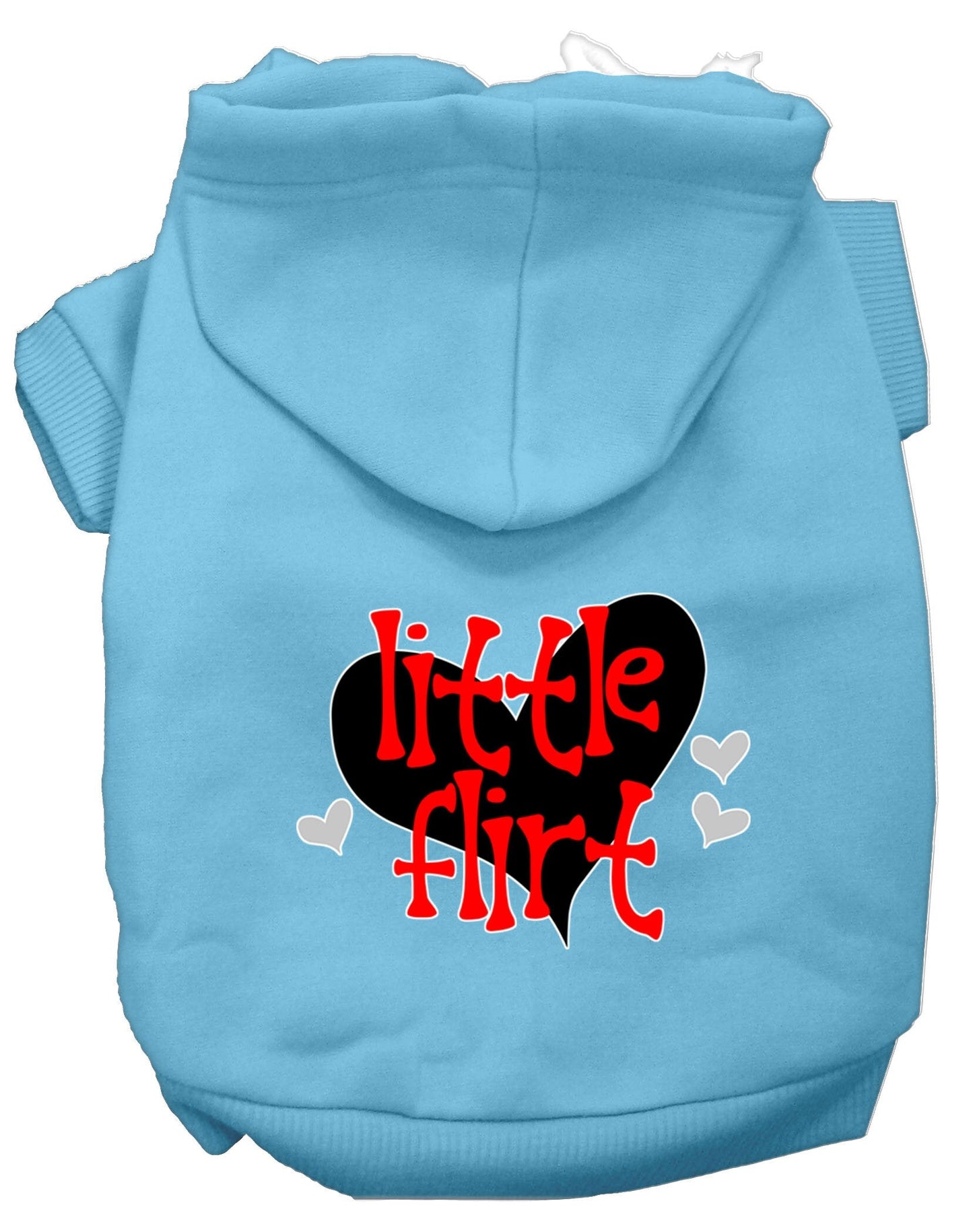 Sudadera con capucha para mascotas, perros y gatos serigrafiada, "Little Flirt"