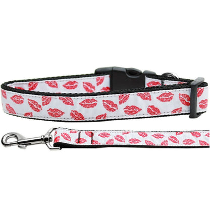 Collar o correa de nailon para perros y gatos, "Sparkling Smooches"