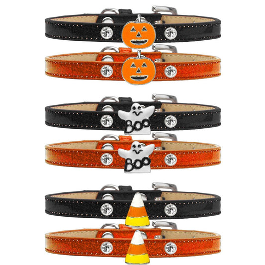 Collar de helado para Halloween para perros, cachorros y mascotas, "Halloween Charms" (disponible en: caramelo de maíz, calabaza o fantasma)