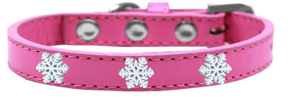 Collar de moda para perros, cachorros y mascotas, "Copos de nieve"