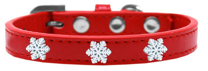 Collar de moda para perros, cachorros y mascotas, "Copos de nieve"